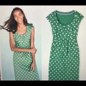 Boden casual weekend polka dot dress Womens 10p
